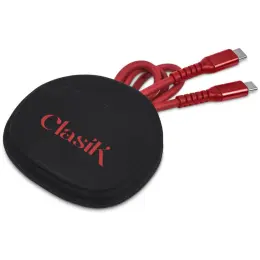 Altitude Mable Fast Charge Type-C to Type-C Charging Cable in Pouch Display Image